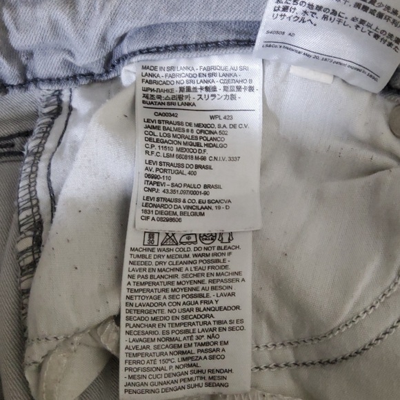 Levi’s 712 Slim Vintage Wash Denim Jean - Picture 4 of 4